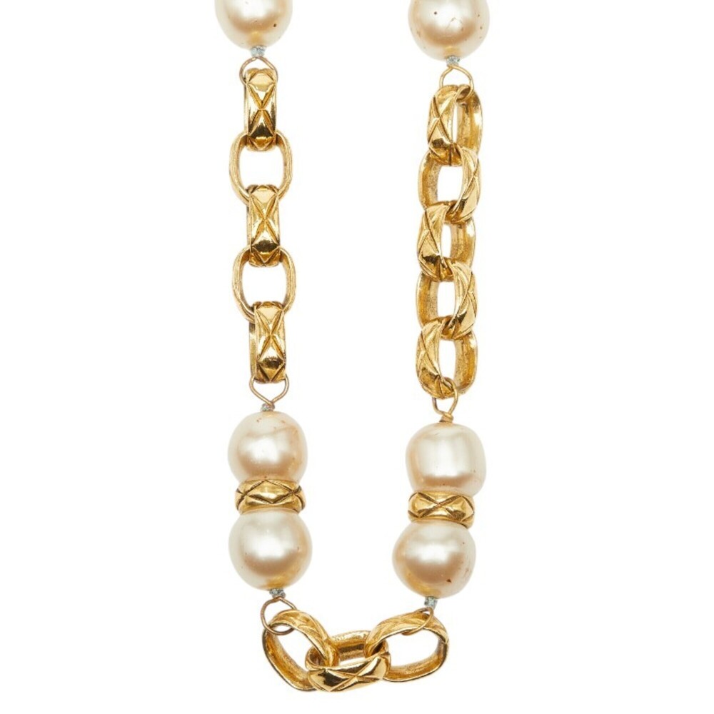 CHANEL Gold Pearl Necklace - Picture 4 of 7
